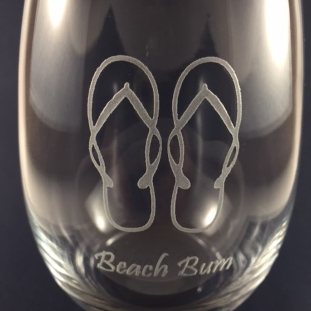 Beach Bum Stemless Wine Glass